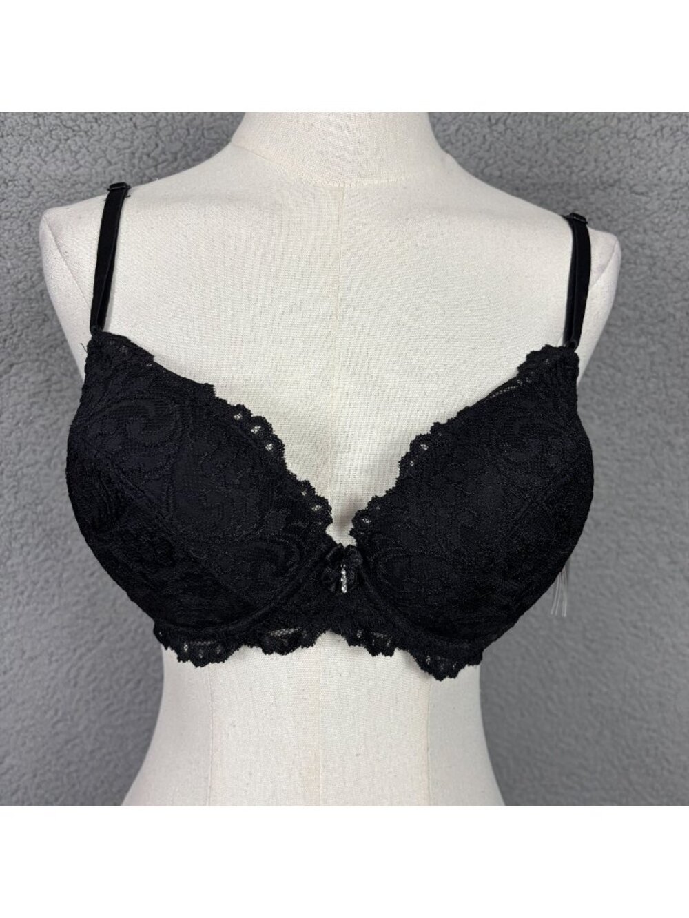 Smart & Sexy Women's Maximum Cleavage Underwire Push Up Bra Size 38A Black NWT's